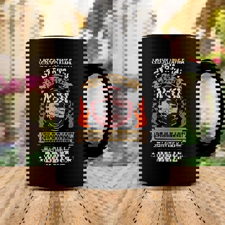 Father Grandpa I Asked Go To Make Me A Better Man He Sent Me My Son 128 Family Dad Coffee Mug Unique Gifts