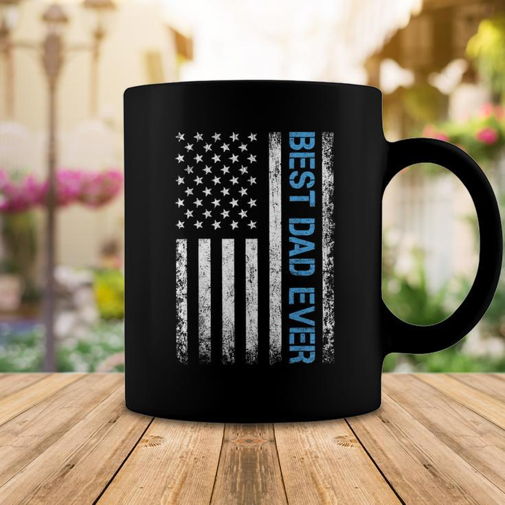 Fathers Day Best Dad Ever With Us American Flag V2 Coffee Mug Unique Gifts