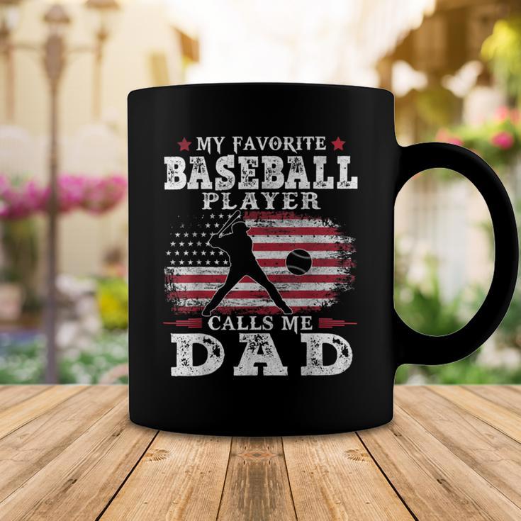 Favorite Baseball Player Calls Me Dad V2 Coffee Mug Funny Gifts