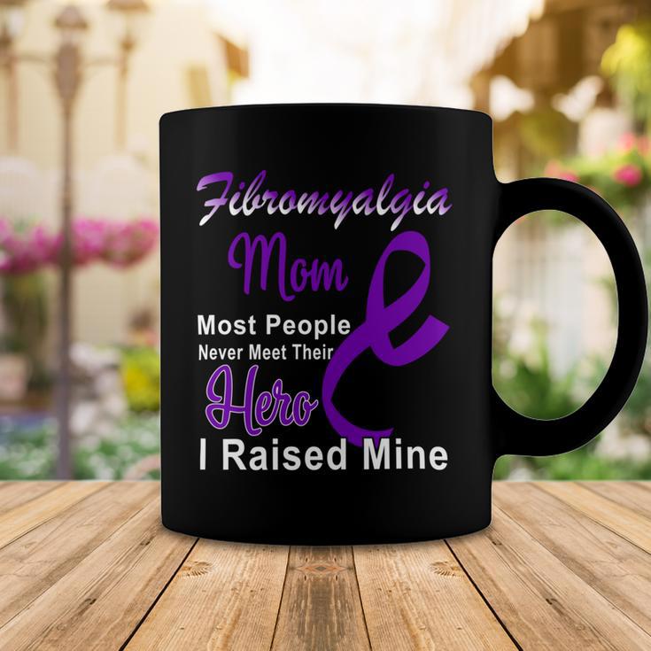 Fibromyalgia Mom Most People Never Meet Their Hero I Raised Mine Purple Ribbon Fibromyalgia Fibromyalgia Awareness Coffee Mug Funny Gifts