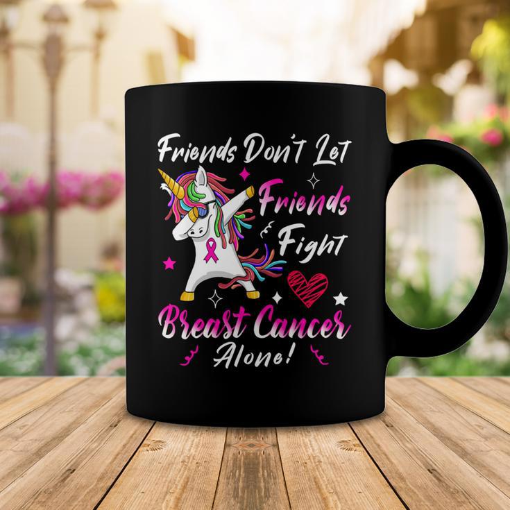 Friends Dont Let Friends Fight Breast Cancer Alone Pink Ribbon Unicorn Breast Cancer Support Breast Cancer Awareness Coffee Mug Funny Gifts