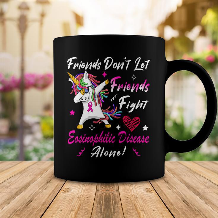 Friends Dont Let Friends Fight Eosinophilic Disease Alone Pink Ribbon Eosinophilic Disease Eosinophilic Disease Awareness Coffee Mug Funny Gifts