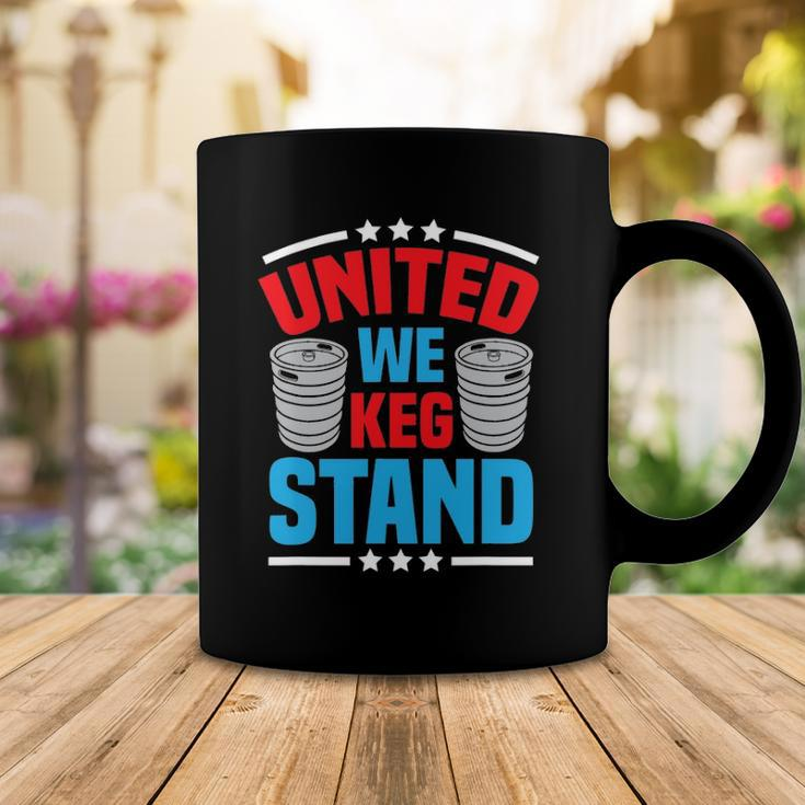 Funny Alcohol United We Keg Stand Patriotic 4Th Of July Coffee Mug Unique Gifts