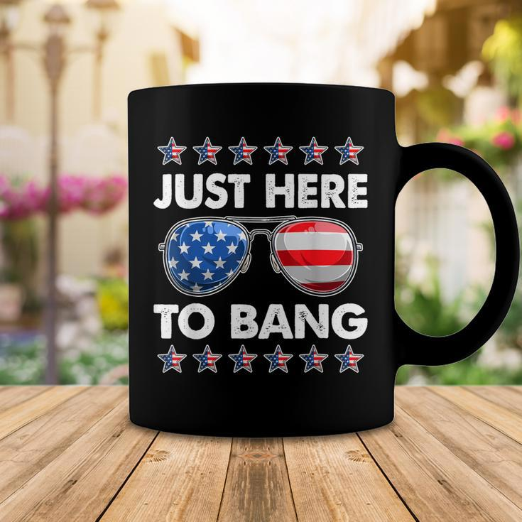 Funny Patriotic 4Th Of July Just Here To Bang Usa Sunglasses Coffee Mug Funny Gifts