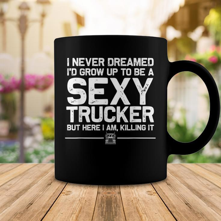 Funny Truck Driver Design For Trucker Women Trucking Lover Coffee Mug Unique Gifts