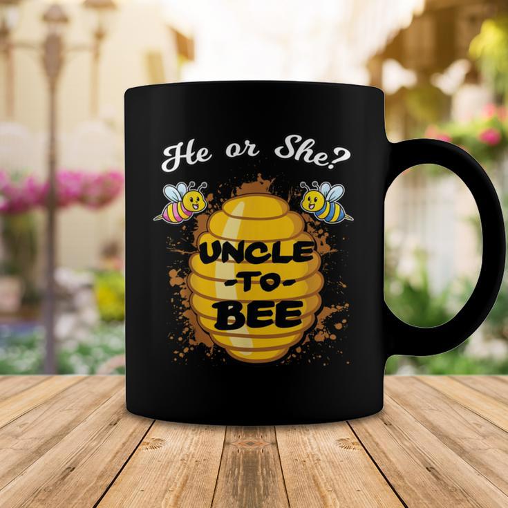 Gender Reveal He Or She Uncle To Bee Coffee Mug Funny Gifts