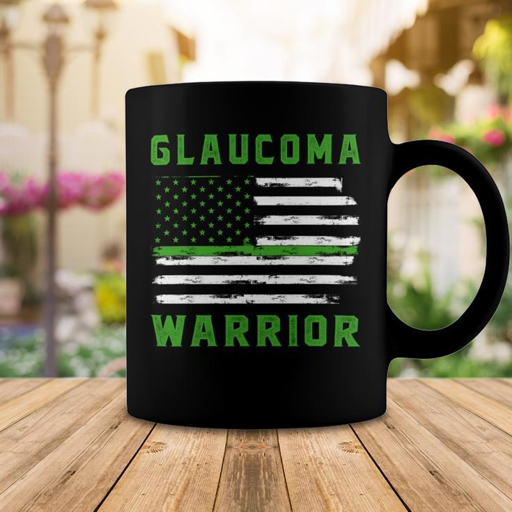 Glaucoma Warrior Usa Flag United States Flag Green Ribbon Glaucoma Glaucoma Awareness Coffee Mug Funny Gifts