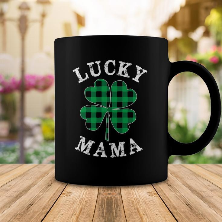 Green Plaid Lucky Mama Matching Family Pajama St Patricks Day Coffee Mug Unique Gifts