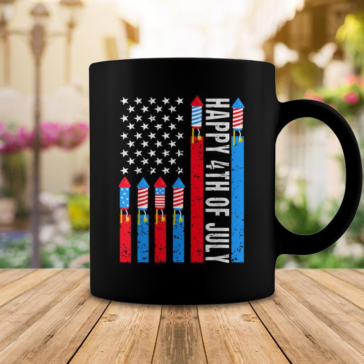 Happy 4Th Of July American Flag Fireworks Patriotic Outfits Coffee Mug Unique Gifts
