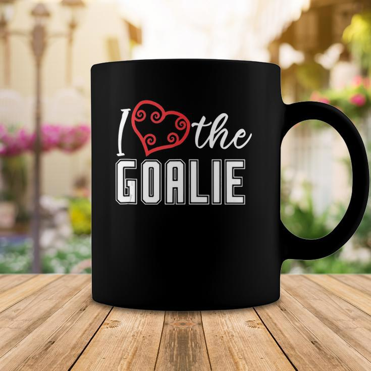 Heart The Goalie Lacrosse Mom Lax For Women Boys Girls Team Coffee Mug Unique Gifts
