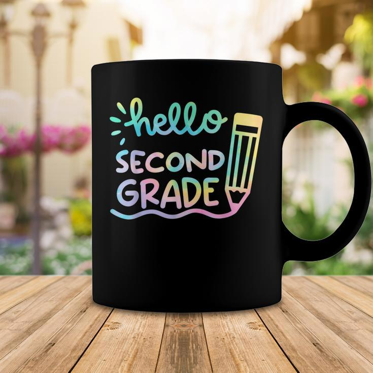 Hello 2Nd Grade Tie Dye Teachers Kids Back To School Funny Coffee Mug Funny Gifts