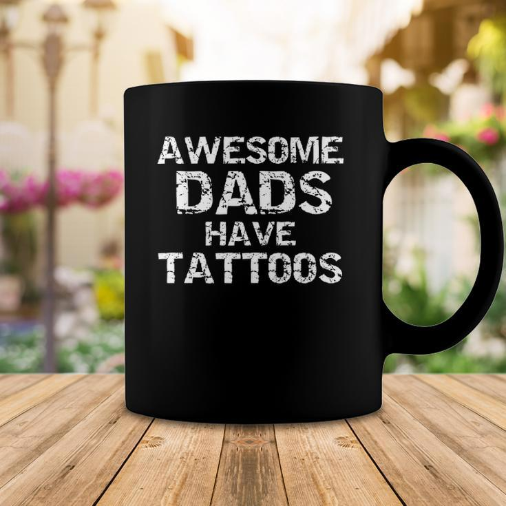 Hipster Fathers Day Gift For Men Awesome Dads Have Tattoos Coffee Mug Unique Gifts