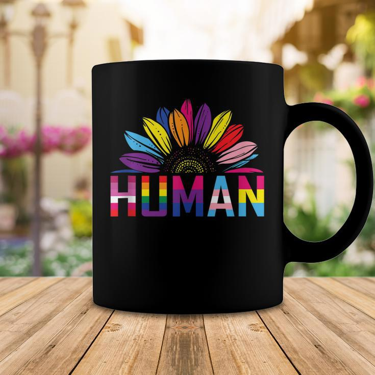 Human Lgbtq Month Pride Sunflower Coffee Mug Unique Gifts