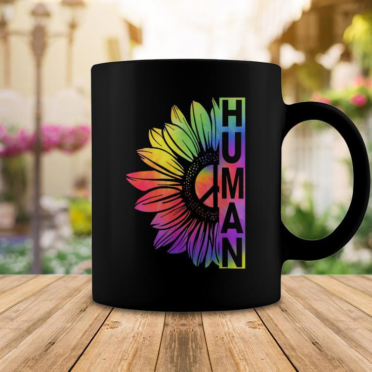 Human Sunflower Lgbt Tie Dye Flag Gay Pride Proud Lgbtq Coffee Mug Unique Gifts