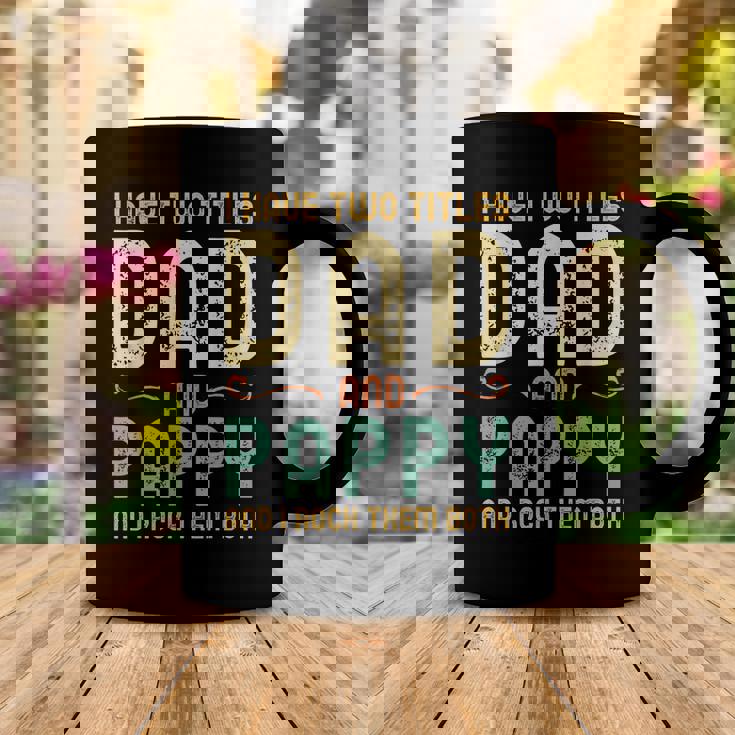 I Have Two Titles Dad And Pappy Retro Vintage Coffee Mug Unique Gifts