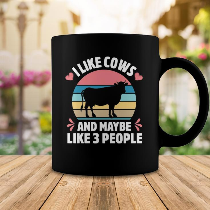 I Like Cows And Maybe Like 3 People Farm Farmer Cow Print Coffee Mug Unique Gifts