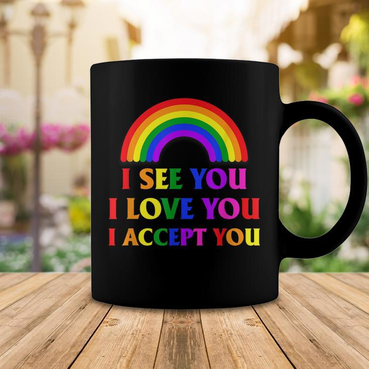 I See I Love You I Accept You - Lgbtq Ally Gay Pride Coffee Mug Funny Gifts