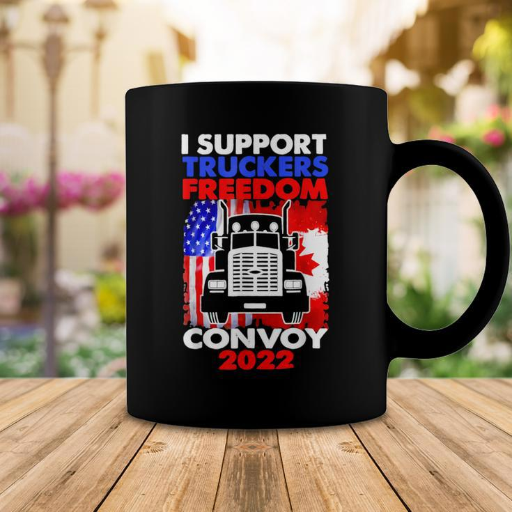 I Support Truckers Freedom Convoy 2022 V3 Coffee Mug Funny Gifts