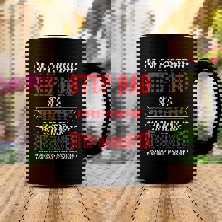 Im A Proud Stepdad Of A Freaking Amazing Fathers Day Coffee Mug Unique Gifts