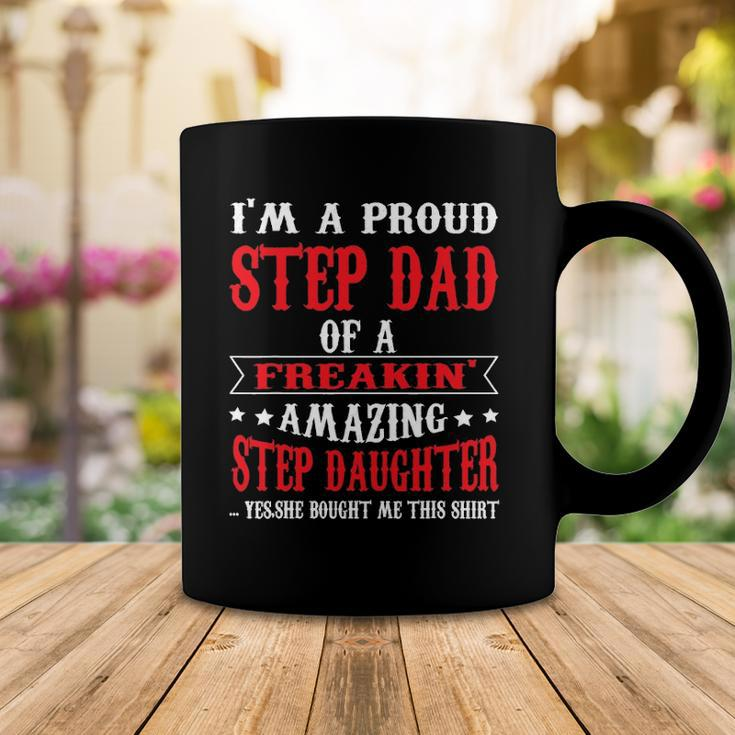 Im A Proud Stepdad Of A Freaking Amazing Fathers Day Coffee Mug Unique Gifts