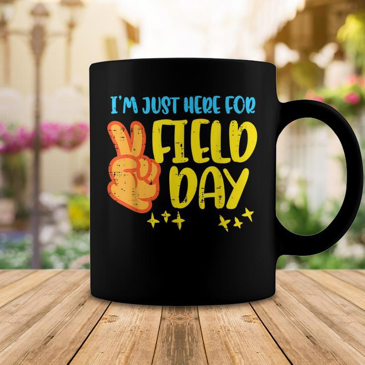 Im Just Here For Day Field Peace Sign Funny Boys Girls Kids Coffee Mug Funny Gifts