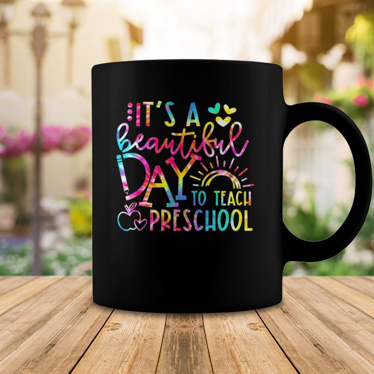 Its A Beautiful Day To Teach Preschool Teacher Tie Dye Coffee Mug Unique Gifts