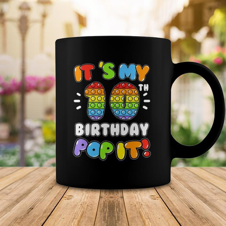 Its My 10Th Birthday Boy Girl Pop It 10 Years Old Birthday Coffee Mug Unique Gifts