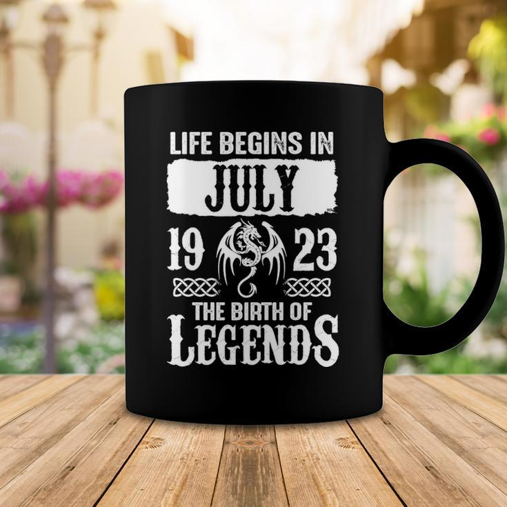 July 1923 Birthday Life Begins In July 1923 Coffee Mug Funny Gifts
