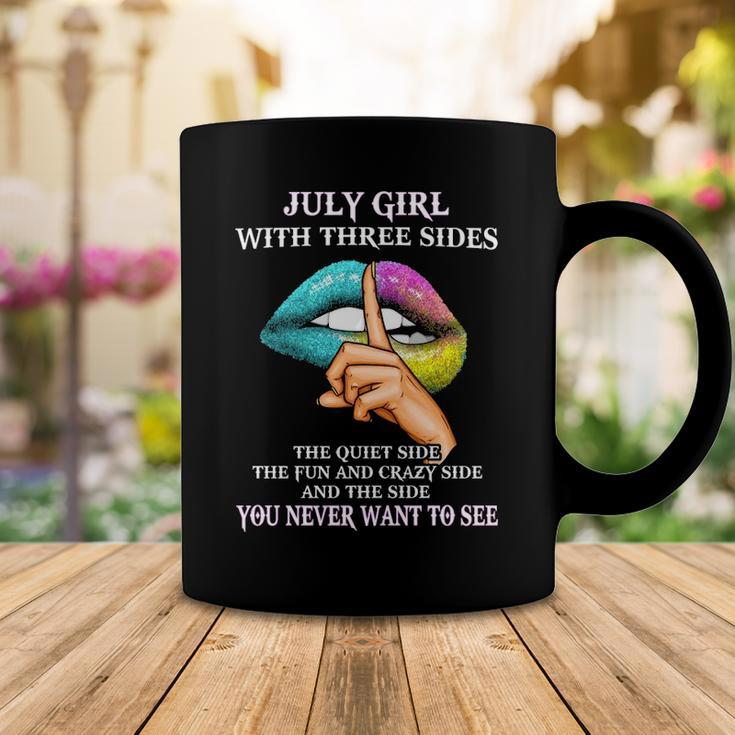 July Girl With Three Sides July Girl Birthday Coffee Mug Funny Gifts
