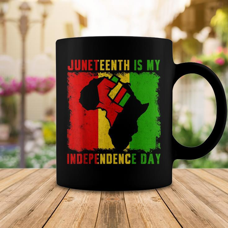 Juneteenth Is My Independence Day 4Th July Black Afro Flag Coffee Mug Funny Gifts