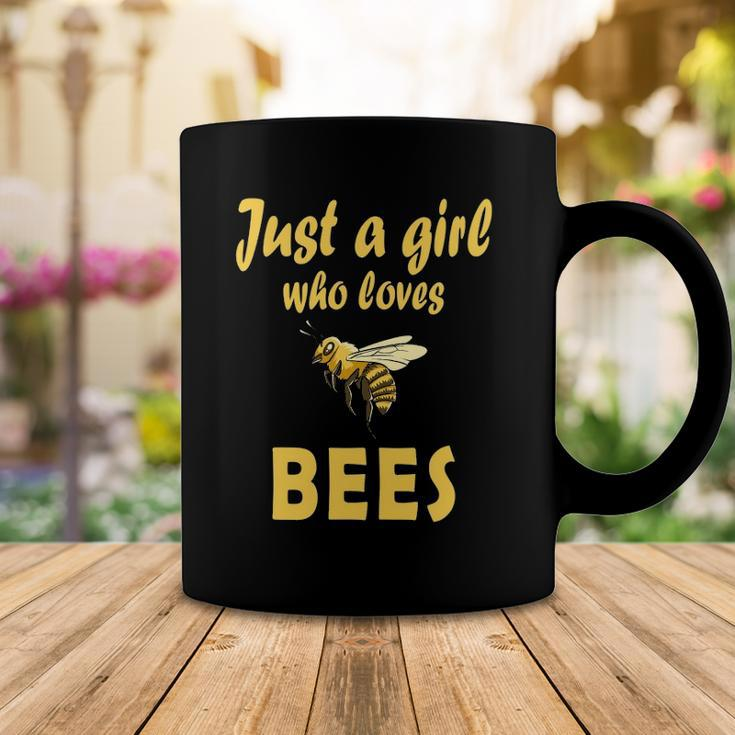 Just A Girl Who Loves Bees Beekeeping Funny Bee Women Girls Coffee Mug Unique Gifts