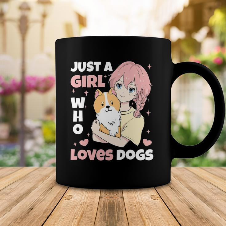 Just A Girl Who Loves Dogs Cute Corgi Lover Outfit & Apparel Coffee Mug Unique Gifts