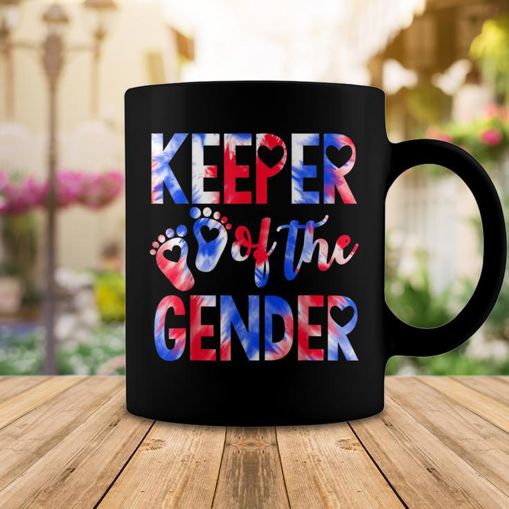 Keeper Of The Gender 4Th Of July Baby Gender Reveal Coffee Mug Funny Gifts