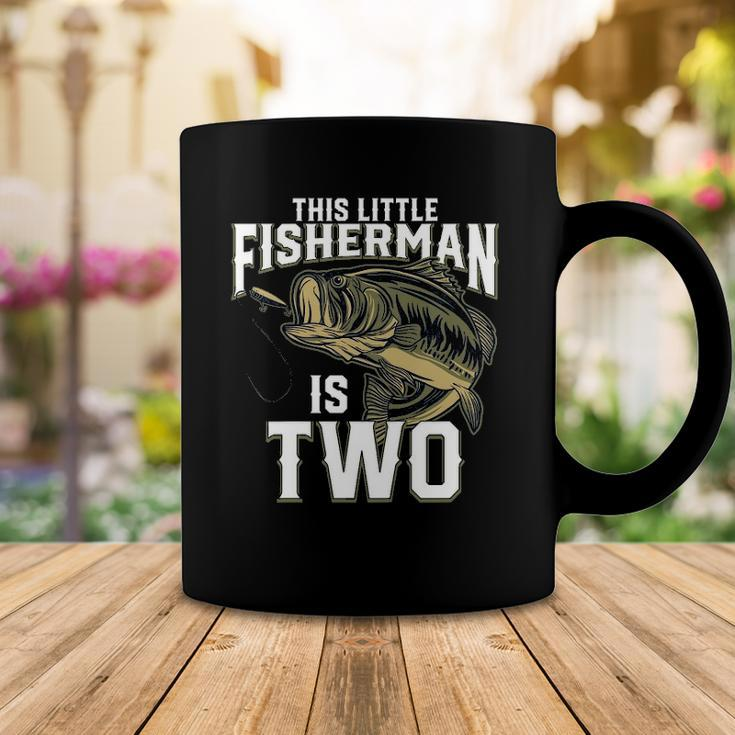 Kids 2 Years Old Fishing Birthday Party Fisherman 2Nd Gift For Boy Coffee Mug Unique Gifts