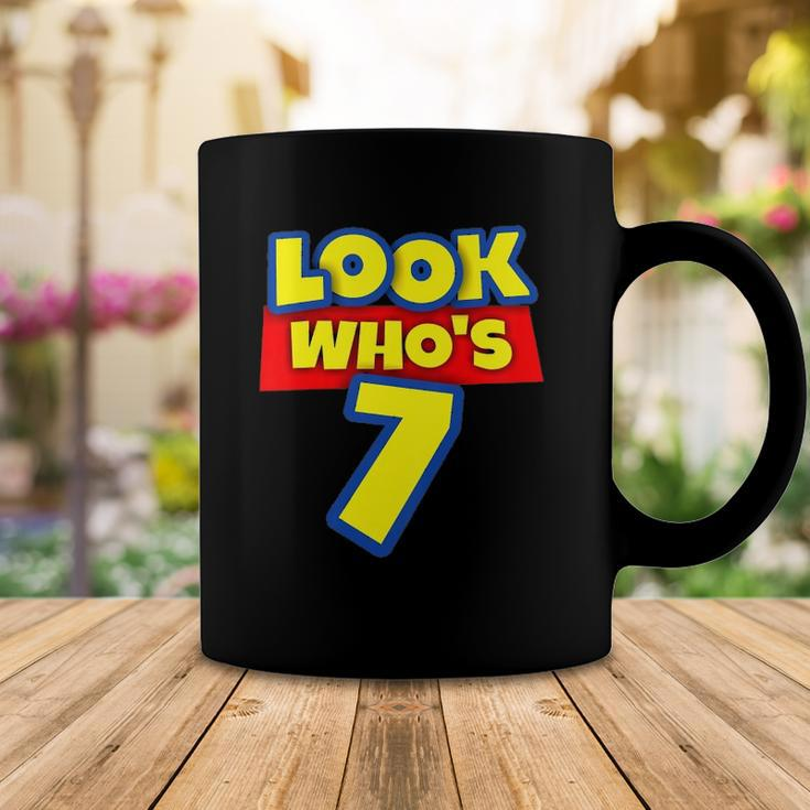 Kids 7 Years Old Birthday Party Toy Theme Boys Girls Look Whos 7 Birthday Coffee Mug Unique Gifts