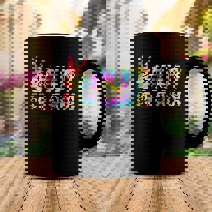Last Day Of School Peace Out Fifth 5Th Grade Teacher Kids Coffee Mug Unique Gifts