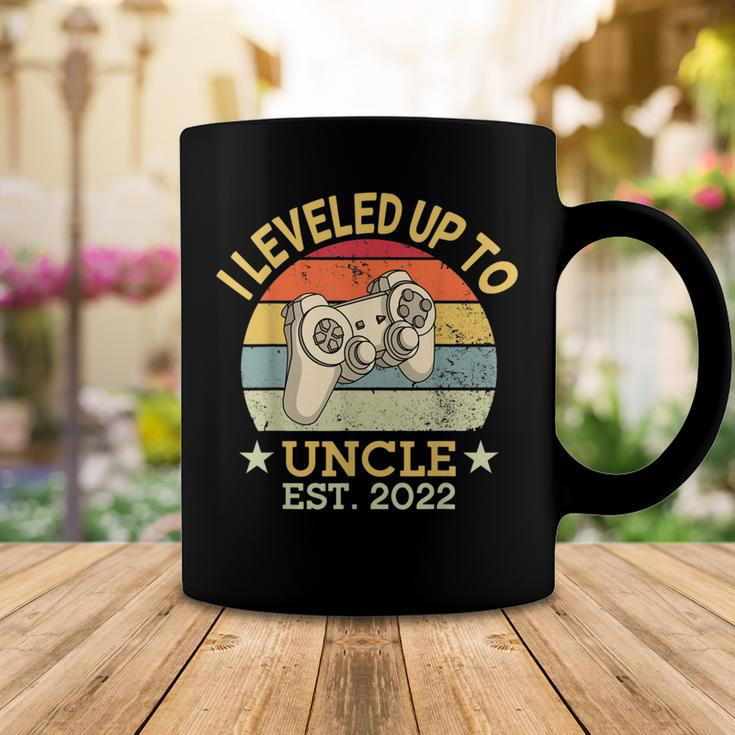 Leveled Up To Uncle Est 2022 Promoted New Uncle Video Gamer Coffee Mug Funny Gifts