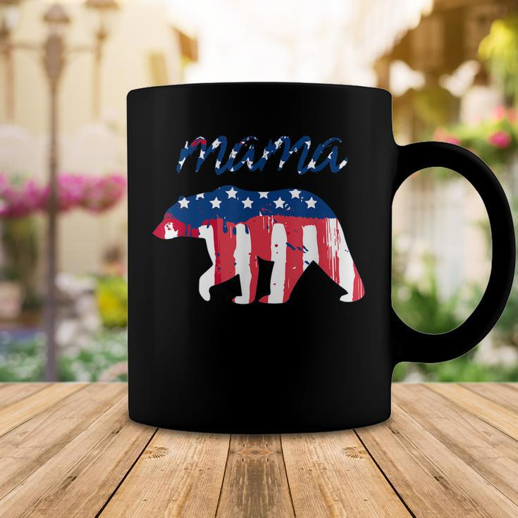 Mama Bear 4Th Of July GraphicUsa Flag T Coffee Mug Funny Gifts