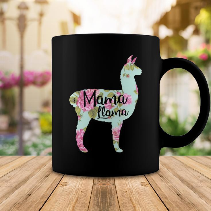 Mama Llama Floral Coffee Mug Funny Gifts