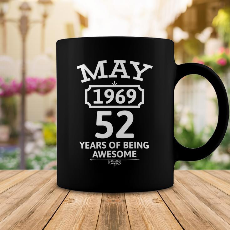 May 1969 52 Years Of Being Awesome 52Nd Birthday 52 Years Old Coffee Mug Funny Gifts