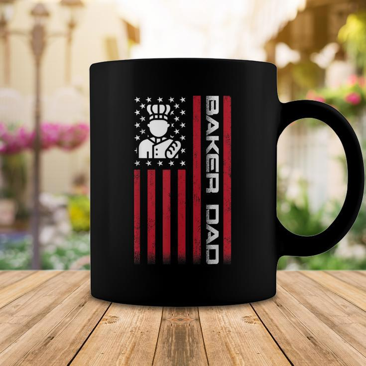 Mens 4Th Of July Us Flag Baker Dad Gift For Fathers Day Coffee Mug Funny Gifts