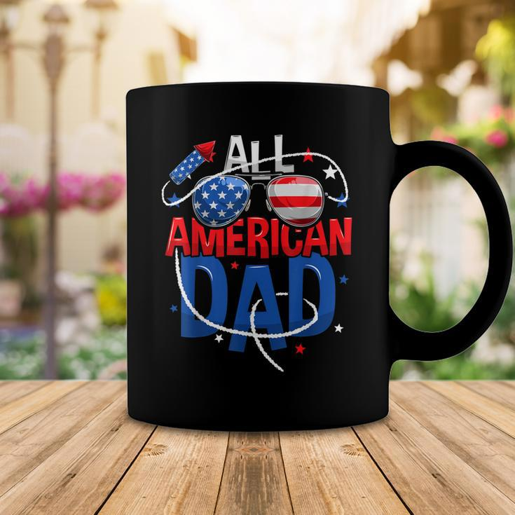 Mens All American Dad 4Th Of July Fathers Day Men Matching Family Coffee Mug Funny Gifts