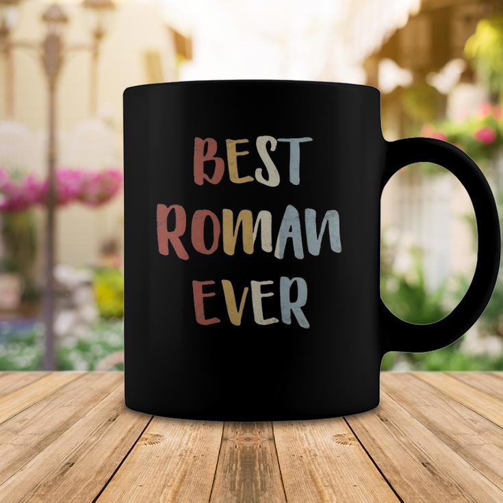 Mens Best Roman Ever Retro Vintage First Name Gift Coffee Mug Unique Gifts