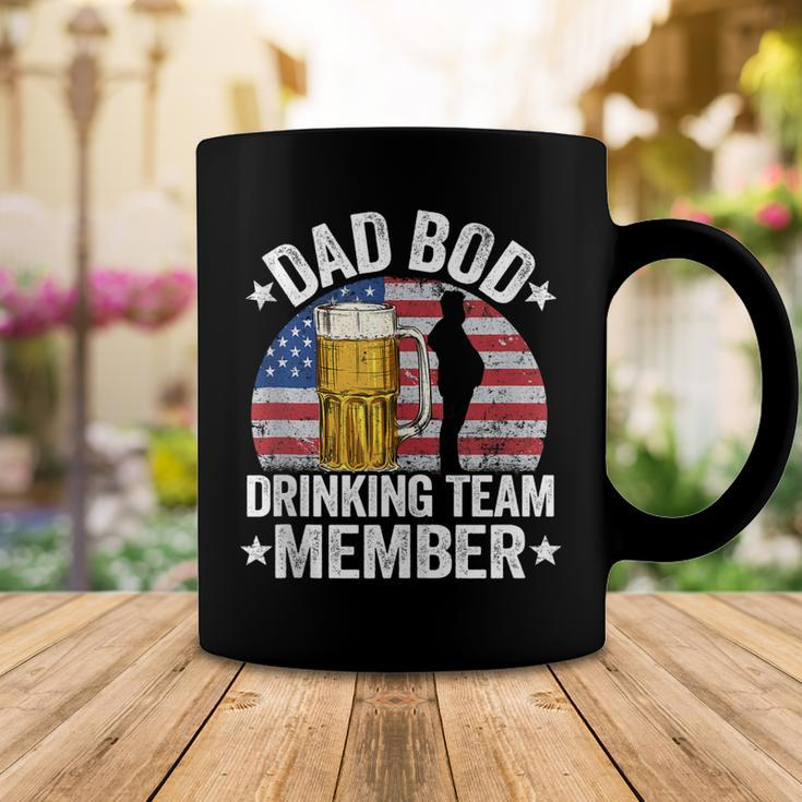 Mens Dad Bod Drinking Team Member American Flag 4Th Of July Beer Coffee Mug Funny Gifts