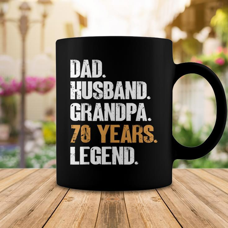Mens Dad Husband Grandpa 70 Years Legend Birthday 70 Years Old Coffee Mug Funny Gifts