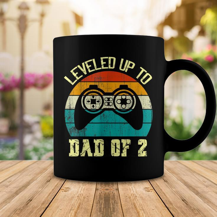 Mens Daddy Again Leveled Up To Dad Of 2 Dad V2 Coffee Mug Funny Gifts