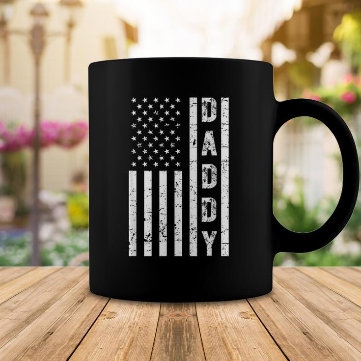 Mens Daddy American Flag Fathers Day Patriotic Usa 4Th Of July Coffee Mug Unique Gifts