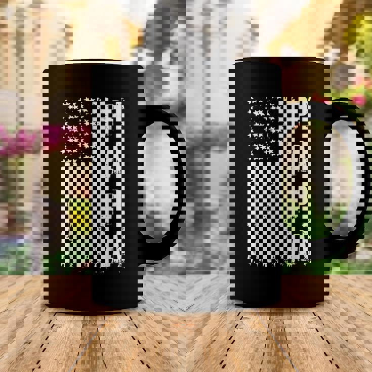 Mens Fathers Day - Best Dad Ever Usa American Flag Coffee Mug Unique Gifts