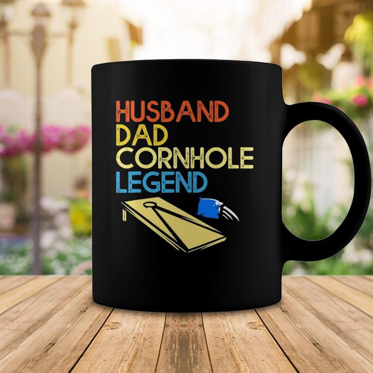 Mens Husband Dad Cornhole Legend Coffee Mug Unique Gifts