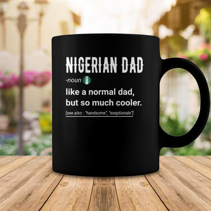 Mens Nigerian Dad Definition Design - Funny Nigerian Daddy Flag Coffee Mug Unique Gifts